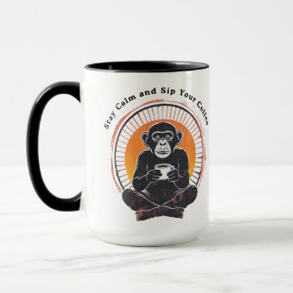Mug Stay Calm and Sip Your Coffee Design
