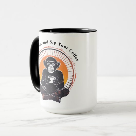 Mug Stay Calm and Sip Your Coffee Design  (Devant gauche)