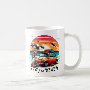 Mug Stay On Beach - Retro Vibes - Skeleton