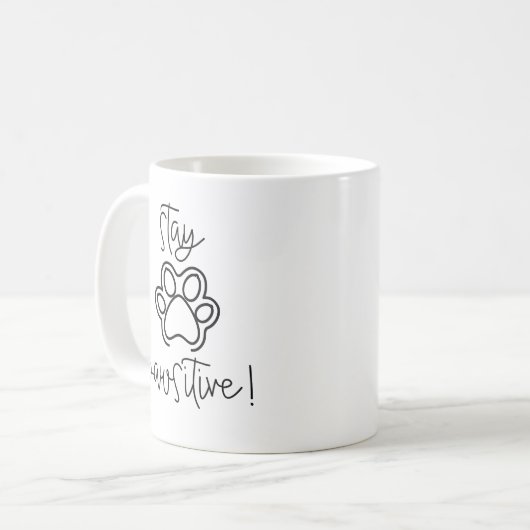 Mug Stay Pawsitive (Devant gauche)
