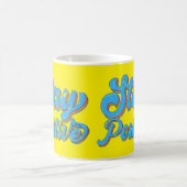 Mug STAY POSITIVE 70's typographie design rétro (Centre)
