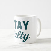 Mug Stay Salty Teal Coastal Life Ocean Graphic Print (Devant droit)