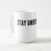 Mug Stay Unbothered Minimal Typography T-Shirt (Devant gauche)