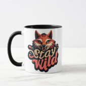 Mug "Stay Wild Fox Design" (Gauche)