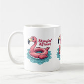 Mug Stayin’ En Mer Funny Flamant rose Pool Flottant Re (Gauche)