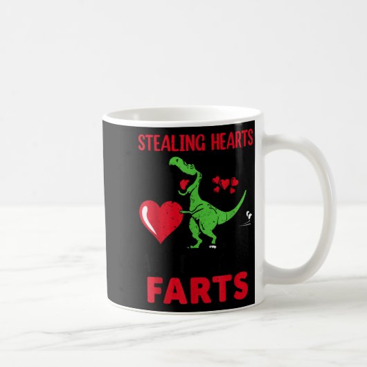 Mug Stealing Hearts And Blasting Farts T Rex Cute Todd (Droite)