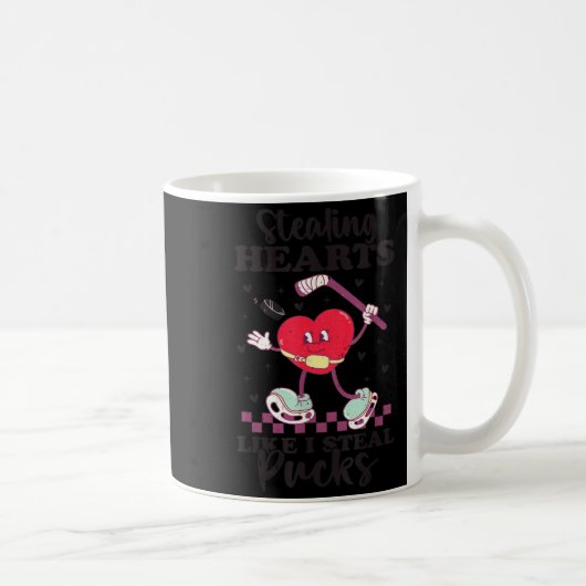 Mug Stealing Hearts Like I Steal Pucks Funny Valentine (Droite)