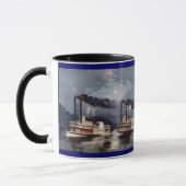 Mug Steam Boat Racing on Mississippi (Gauche)