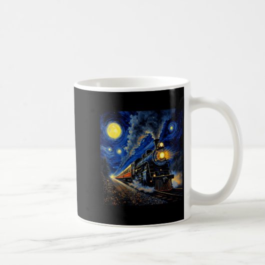 Mug Steam Train Graphic For Men Boys Locomotive  (Droite)