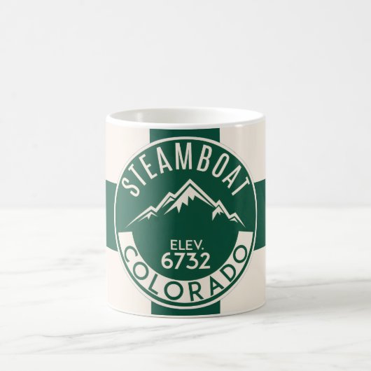 Mug Steamboat Green Ski (Centre)