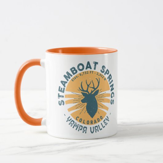 Mug Steamboat Springs Colorado Mountain Camping Randon (Gauche)