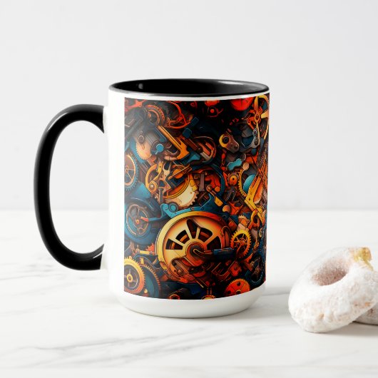 Mug Steampunk (Avec donut)