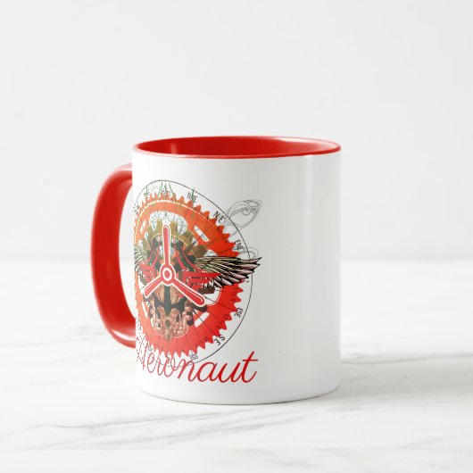 Mug Steampunk Aeronaut (Devant gauche)