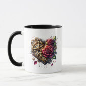Mug Steampunk Cœur et Roses | Demoiselle d'Honneur (Gauche)