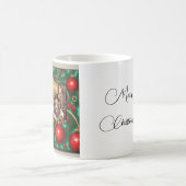 Mug Steampunk Deux Coeurs Christmas Flat Holiday Card (Centre)