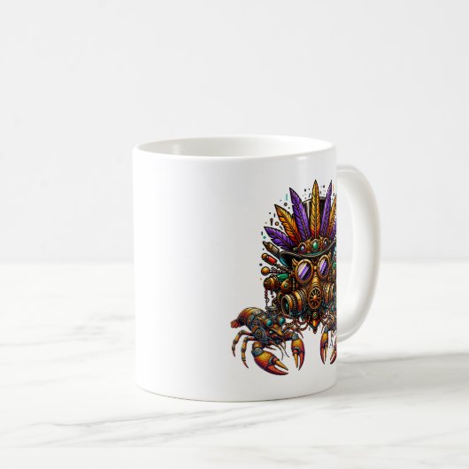 Mug Steampunk Mardi Gras (Devant droit)