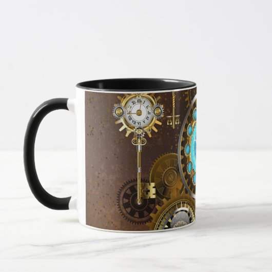 Mug Steampunk Rusty Background (Gauche)