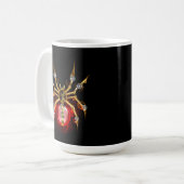 Mug Steampunk spider on black (Devant gauche)