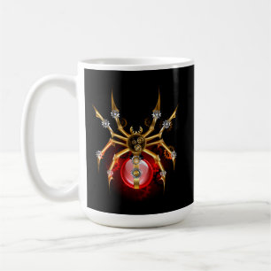 Mug Steampunk spider on black