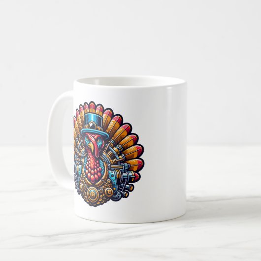 Mug Steampunk Thanksgiving Turquie (Devant gauche)