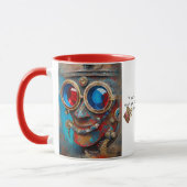 Mug Steampunk The Tin Man Portrait avec citation (Gauche)