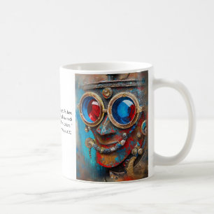 Mug Steampunk The Tin Man Portrait avec citation