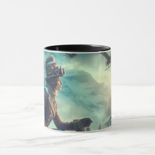 Mug Steampunk Victorian Fantasy Winter Messenger (Centre)