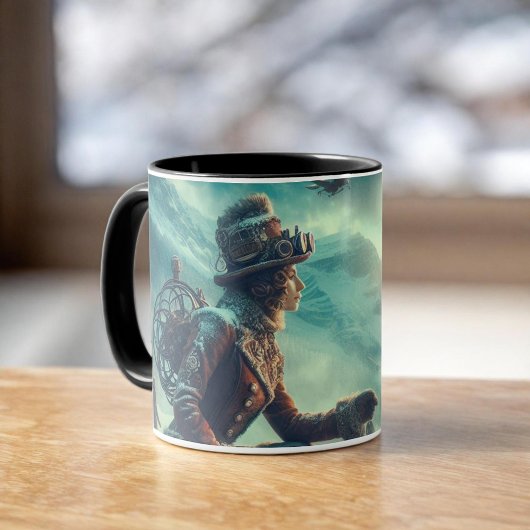 Mug Steampunk Victorian Fantasy Winter Messenger