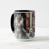 Mug Steampunk Victorian Industrial Winter Ice Queen (Devant gauche)