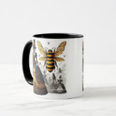 Mug Steampunk Vintage Victorian Queen Bee Gown (Devant gauche)