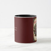 Mug Steampunk Wreath Cogs Joyeux Noël Personnalisé (Centre)