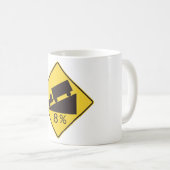 Mug Steep Grade Traffic Sign Trucking Hauling Caution (Devant droit)