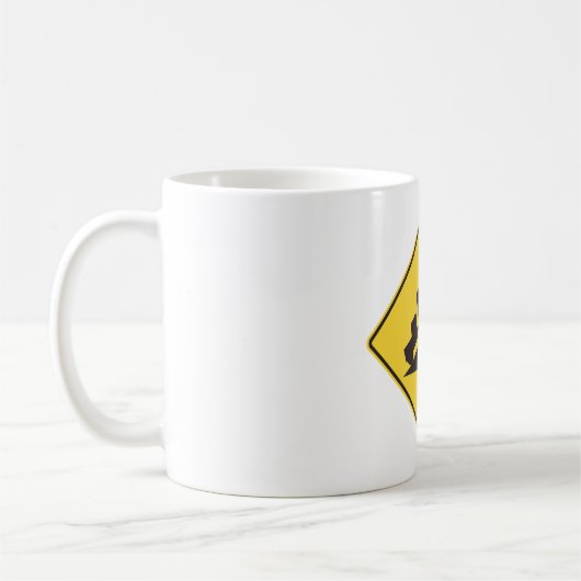 Mug Steep Grade Traffic Sign Trucking Hauling Caution (Gauche)