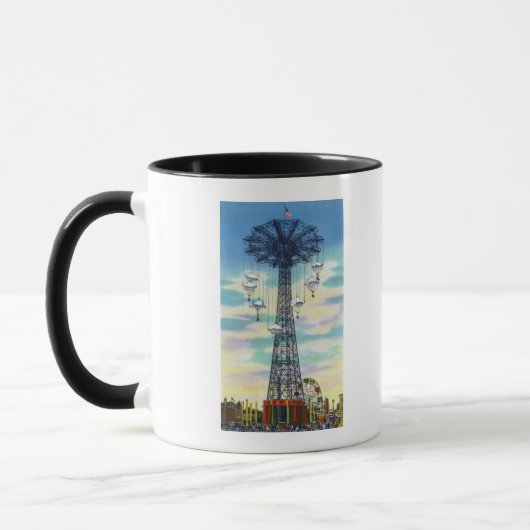 Mug Steeplechase Park Parachute Jump Jump Heure de Jou (Gauche)