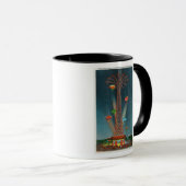 Mug Steeplechase Park Parachute Vue de la nuit (Devant droit)