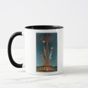 Mug Steeplechase Park Parachute Vue de la nuit