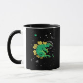 Mug Stegosaurus Dinos Tan Vert Dans L'Espace (Gauche)