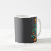 Mug Stegosaurus Dinosaur Christmas Tree Xmas Long Slee (Devant droit)