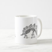 Mug Stegosaurus Dinosaure Squelette Fossile (Devant droit)