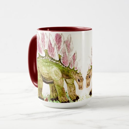 Mug Stegosaurus et Ami ensemble (Devant gauche)