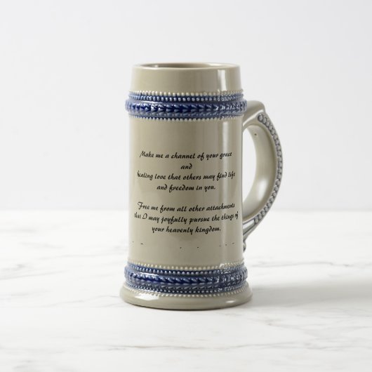 Mug Stein « Lettre à Jésus » (Devant droit)
