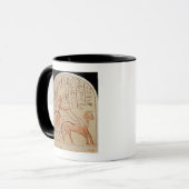 Mug Stela dépeignant un scribe conduisant un char (Devant gauche)