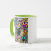 Mug Stella chez le chat siamois de point de chocolat (Devant gauche)