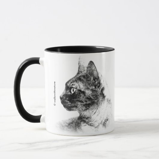 Mug Stella le chat gris (Gauche)