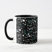 Mug Stella nom personnalisé plein de coeurs et étoiles (Gauche)