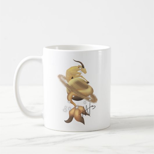 Mug Stellar Capricorn Saturn Zodiac (Gauche)