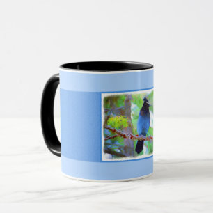 Mug Steller's Jay Painting - Art original pour les ois