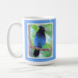 Mug Steller's Jay Painting - Art original pour oiseaux