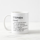 Mug Stephen name, Editable name, Custom name (Gauche)
