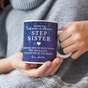 Mug Stepsoeur Merci Message de coeur personnalisé